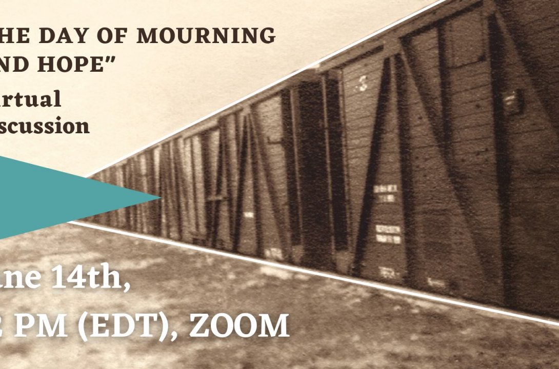 Advertisemnet for virtual discussion marking Deportation Daya